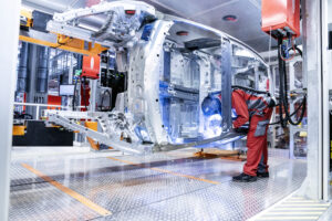 Audi e-tron GT factory worker