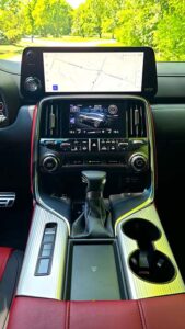2022 Lexus LX600 F-Sport console