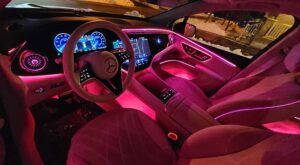 2023 Mercedes Benz EQS 580 night interior