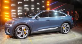 side profile of 2020 Audi e-tron Sportback